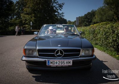Vienna Classic Days 2016 Sonderprüfung Kahlenberg Startnummer 107 Mercedes - 300 SL R107 (1988)
