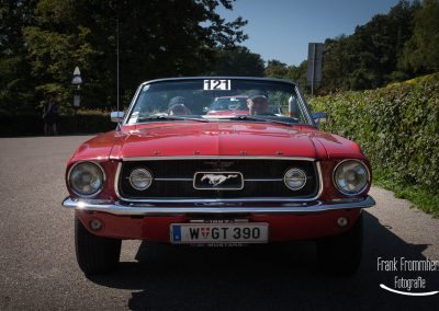 Vienna Classic Days 2016 Sonderprüfung Kahlenberg Startnummer 121 Ford - Mustang Cabrio (1967)