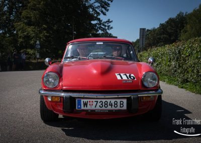 Vienna Classic Days 2016 Sonderprüfung Kahlenberg Startnummer 116 Triumph - GT6 (1971)