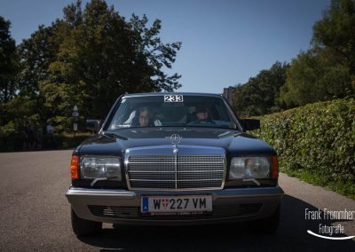 Vienna Classic Days 2016 Sonderprüfung Kahlenberg Startnummer 233 Mercedes - 280 SEL (1981)