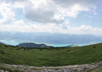 Blick auf Wolfgangsee vom Schafberg Panorama