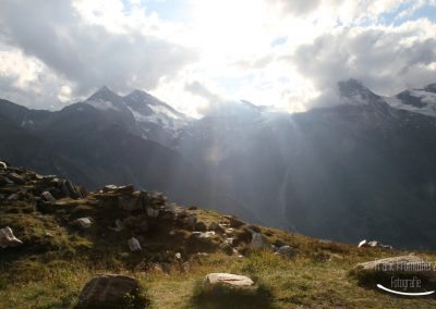 Sonne und Wolken im Wechselspiel am Großglockner